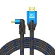 Savio HDMI (M) v2.1 cable angled 8K HDR Dynamic OFC copper 5m CL-175 cable HDMI 3 m HDMI tipo A (Estándar) Negro